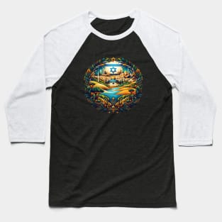 Israel Design Baseball T-Shirt